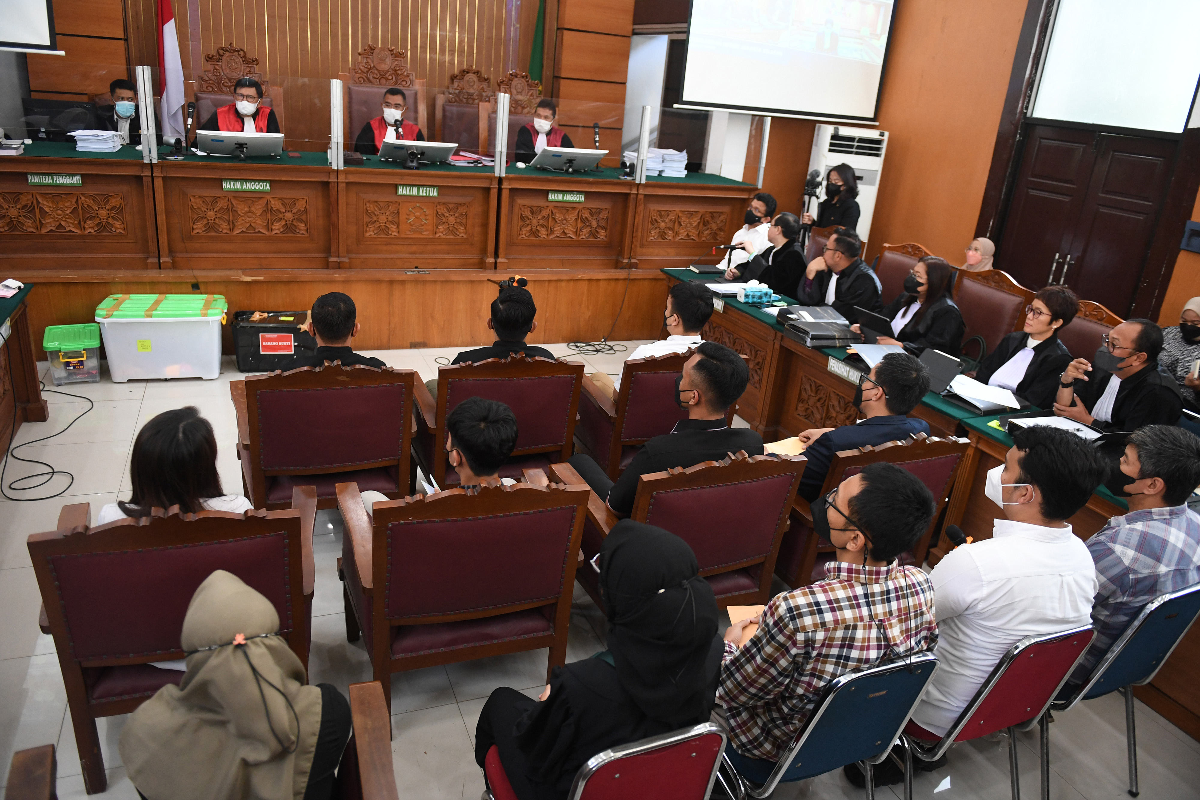 Suasana sidang lanjutan kasus pembunuhan Brigadir J oleh Ferdy Sambo di PN Jakarta Selatan, Jumat (25/11/2022)
