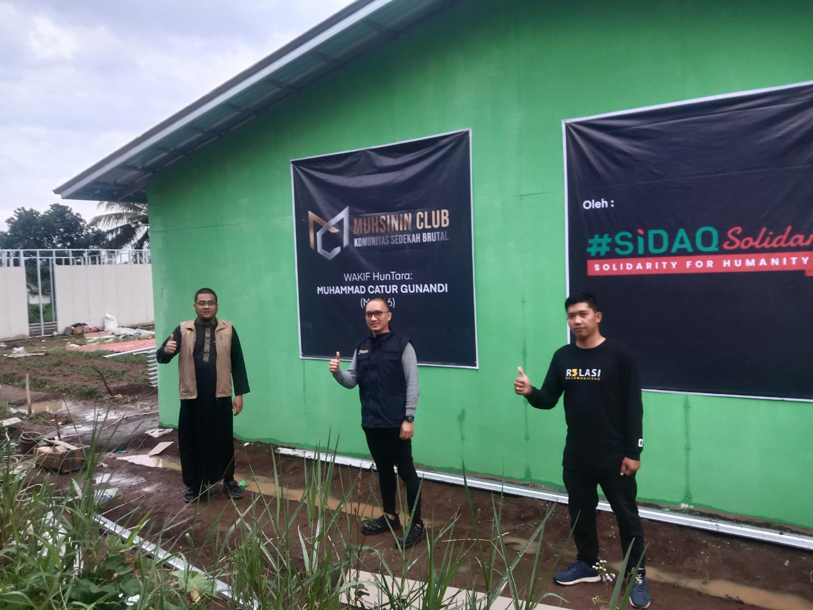 Hunian sementara yang dibangun Dewa Eka Prayoga Foundation untuk korban gempa Cianjur