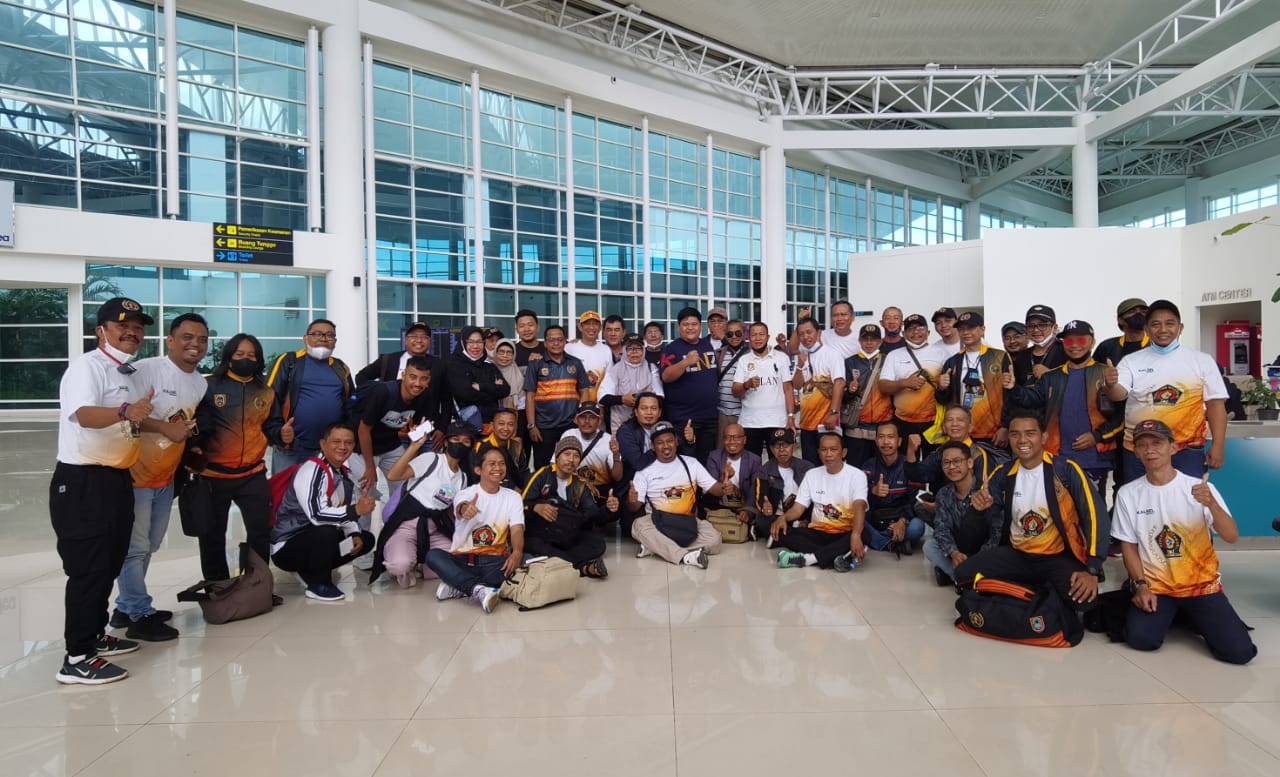 Tim Powarnas Kalimantan Selatan bersiap berangkat ke Malang dari Banjarmasin