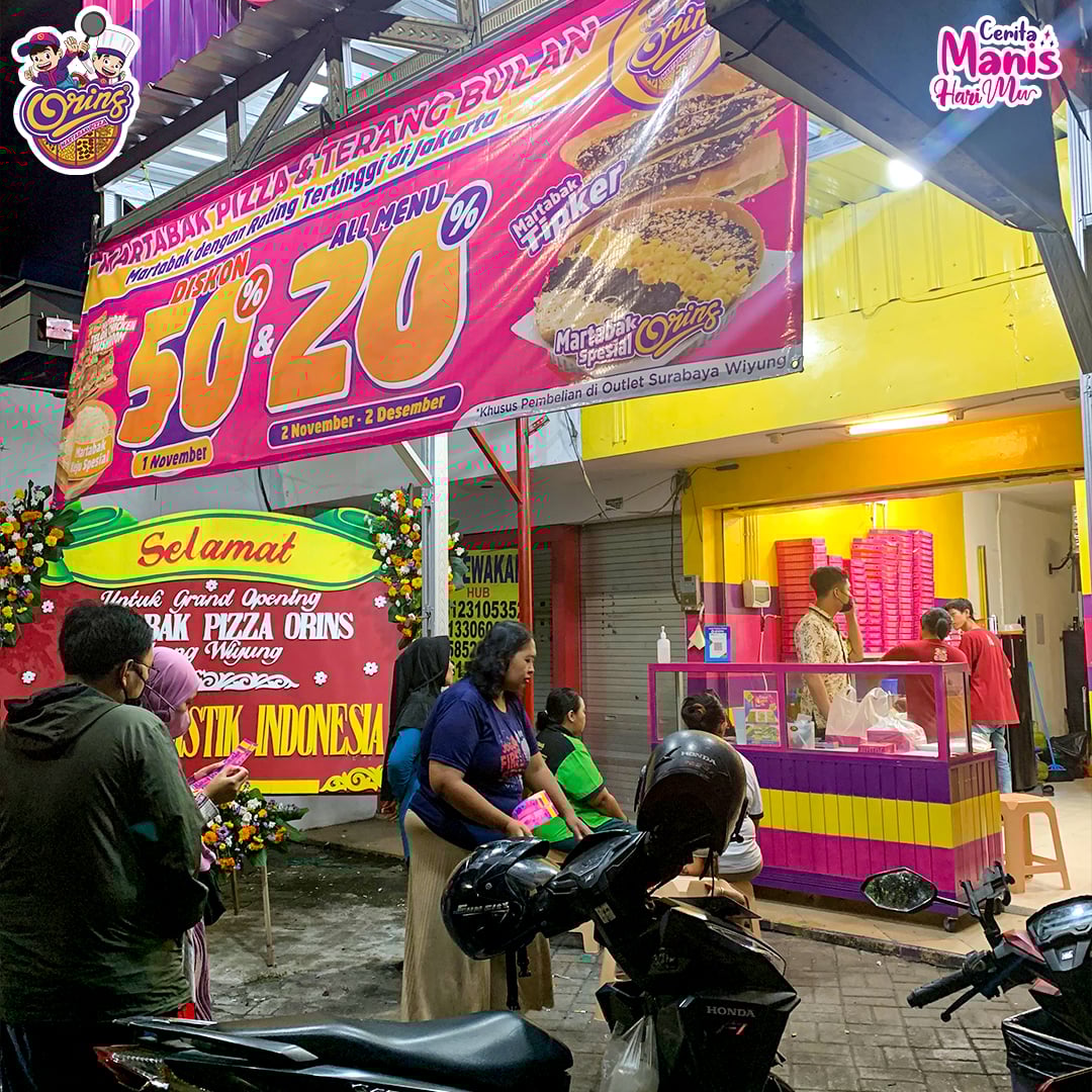 Outlet Martabak Pizza Orins di Surabaya