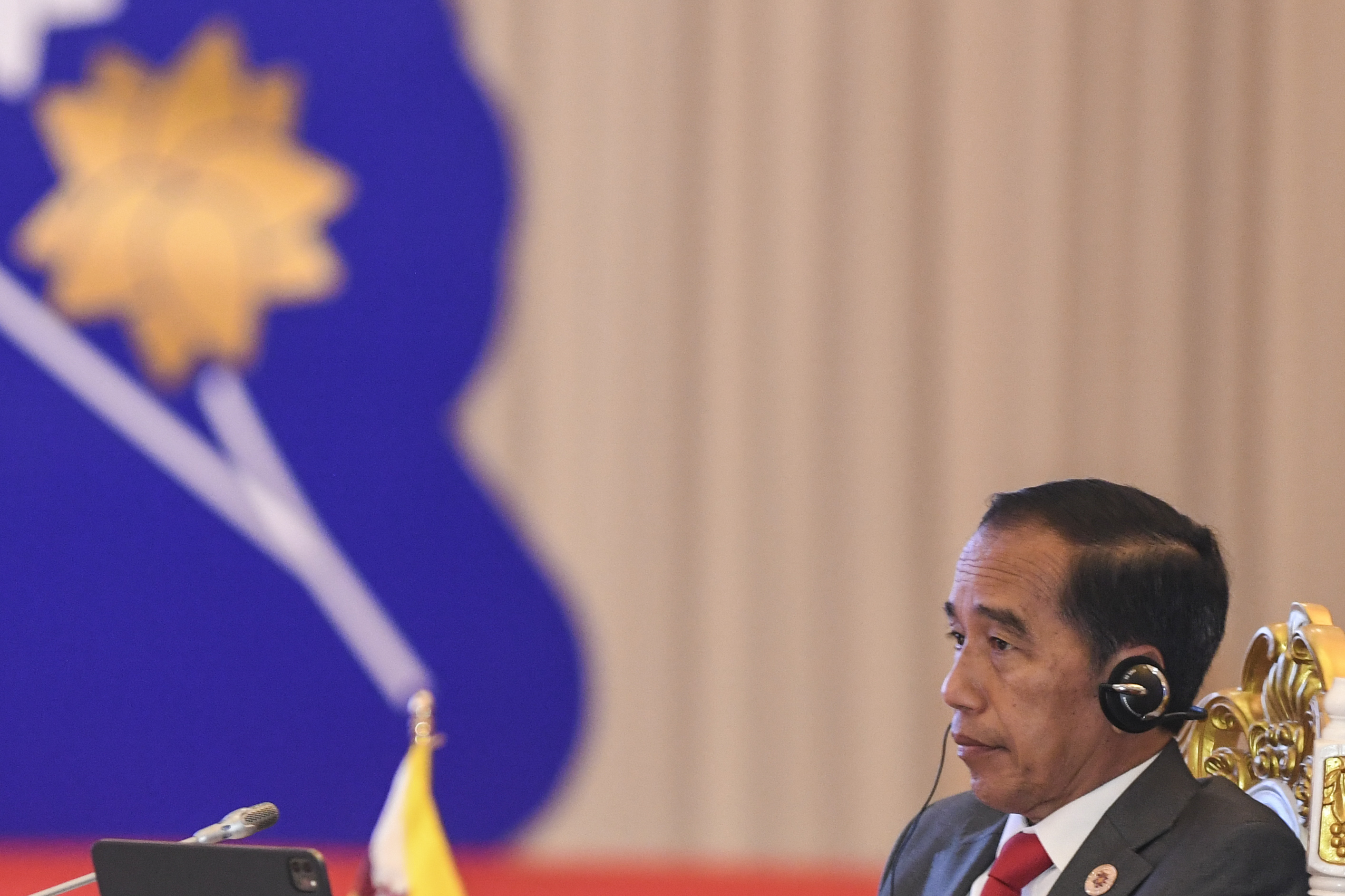Presiden Jokowi saat menghadiri KTT ASEAN di Phnom Penh, Kamboja.