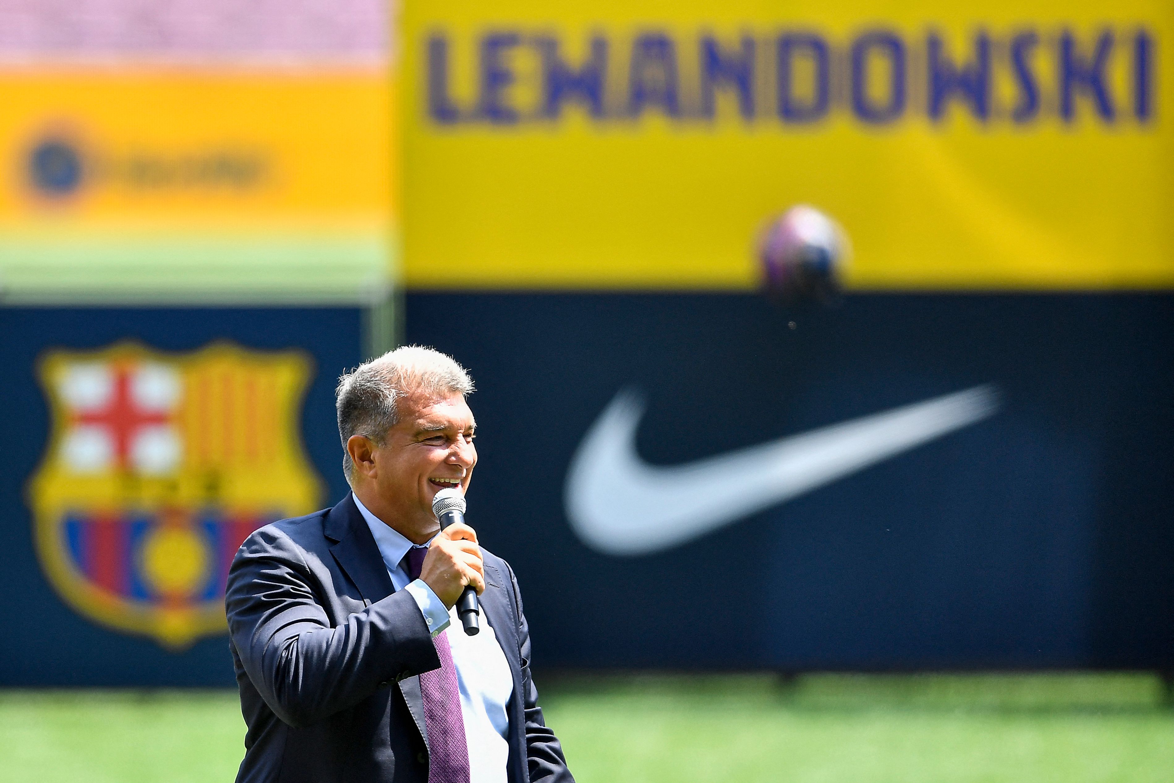 Presiden Barcelona Joan Laporta