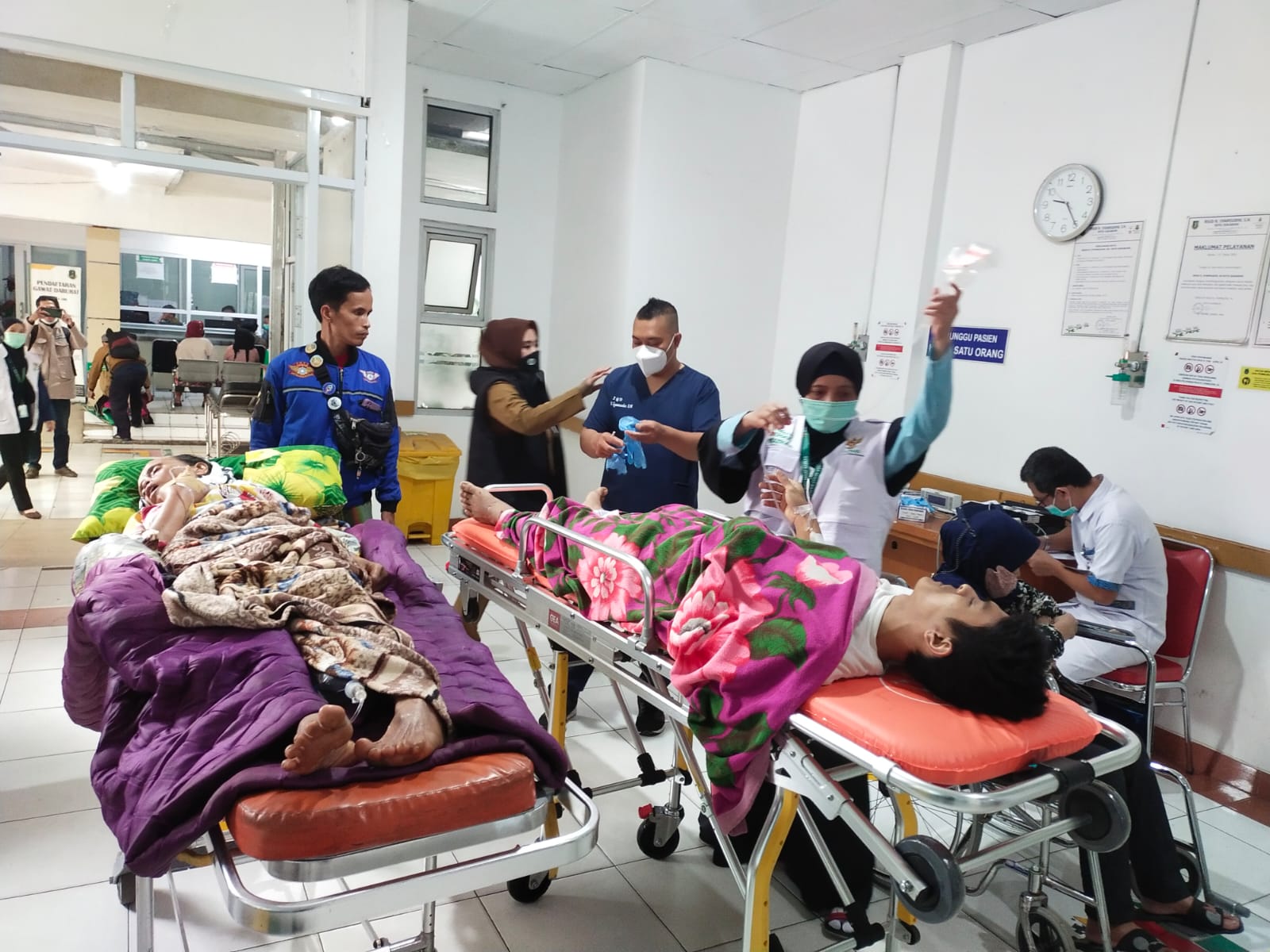 Tim medis Baznas membantu penanganan korban gempa Cianjur, Jawa Barat.