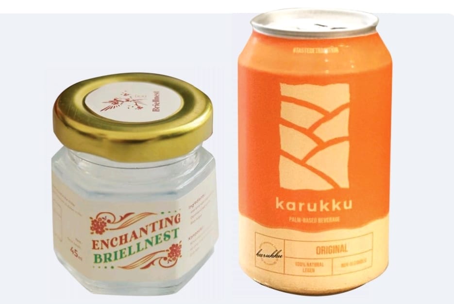 Produk Briellnest (kiri) dan Karuku (kanan).