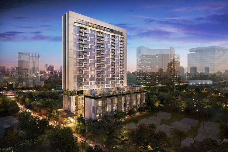 Desain Arumaya Residences sebuah apartemen di kawasan TB Simatupang Jakarta Selatan yang merupakan salah satu proyek Astra Property.