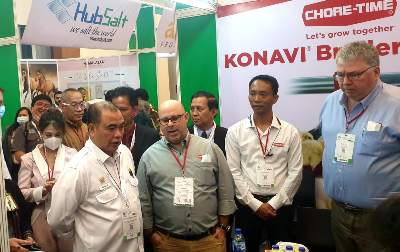 Dirjen Peternakan Kementan Nasrullah di ajang ILDEX 2022