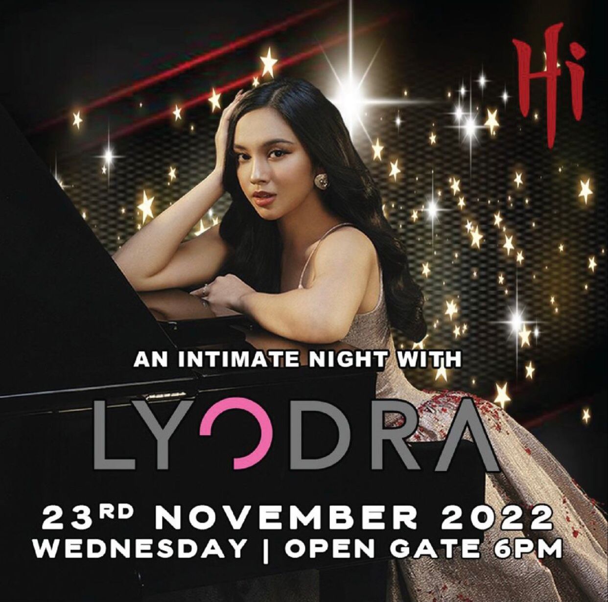 Penyanyi Lyodra akan tampil pada  An Intimate Night di Hi Resto & Lounge, Bandung