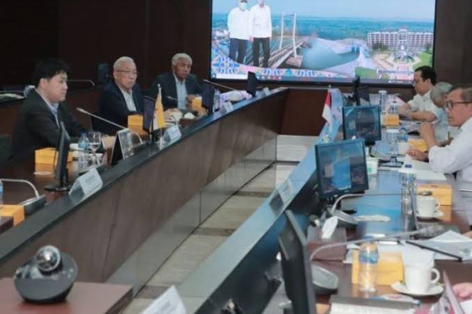 Kementerian PUPR  dan Pengiran Muda Abdul Qawi dari Brunei Darussalam membahas potensi kerja sama proyek infrastruktur di Ibu Kota Negara