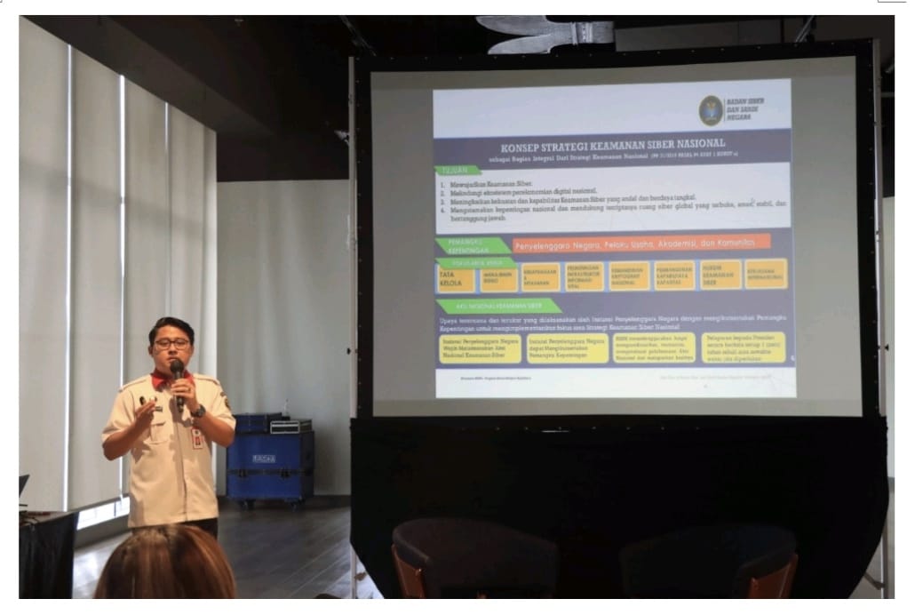 Juru bicara BSSN memaparkan mengenai strategi keamanan siber