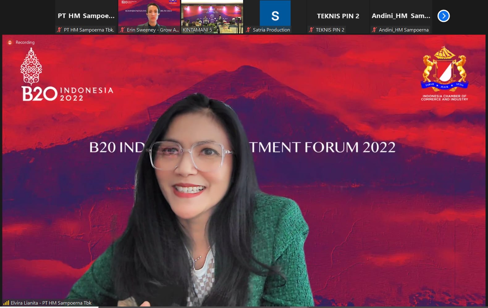 Director of External Affairs Sampoerna Elvira Lianita.