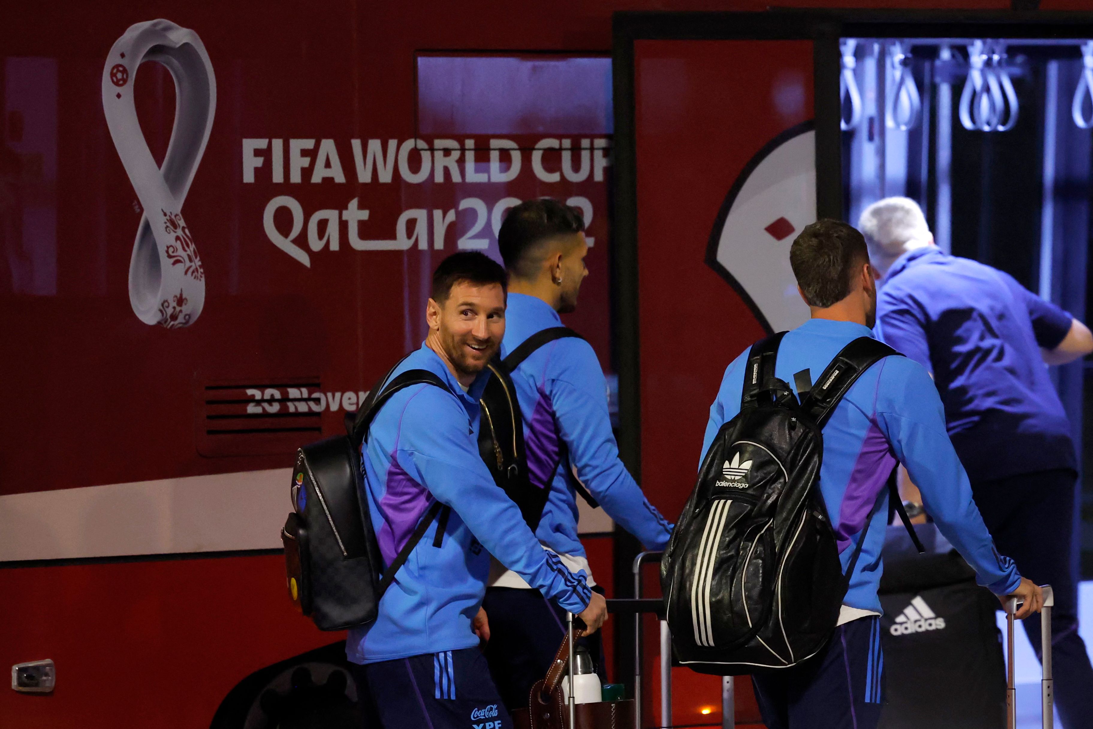 Lionel Messi tiba di Doha, Qatar