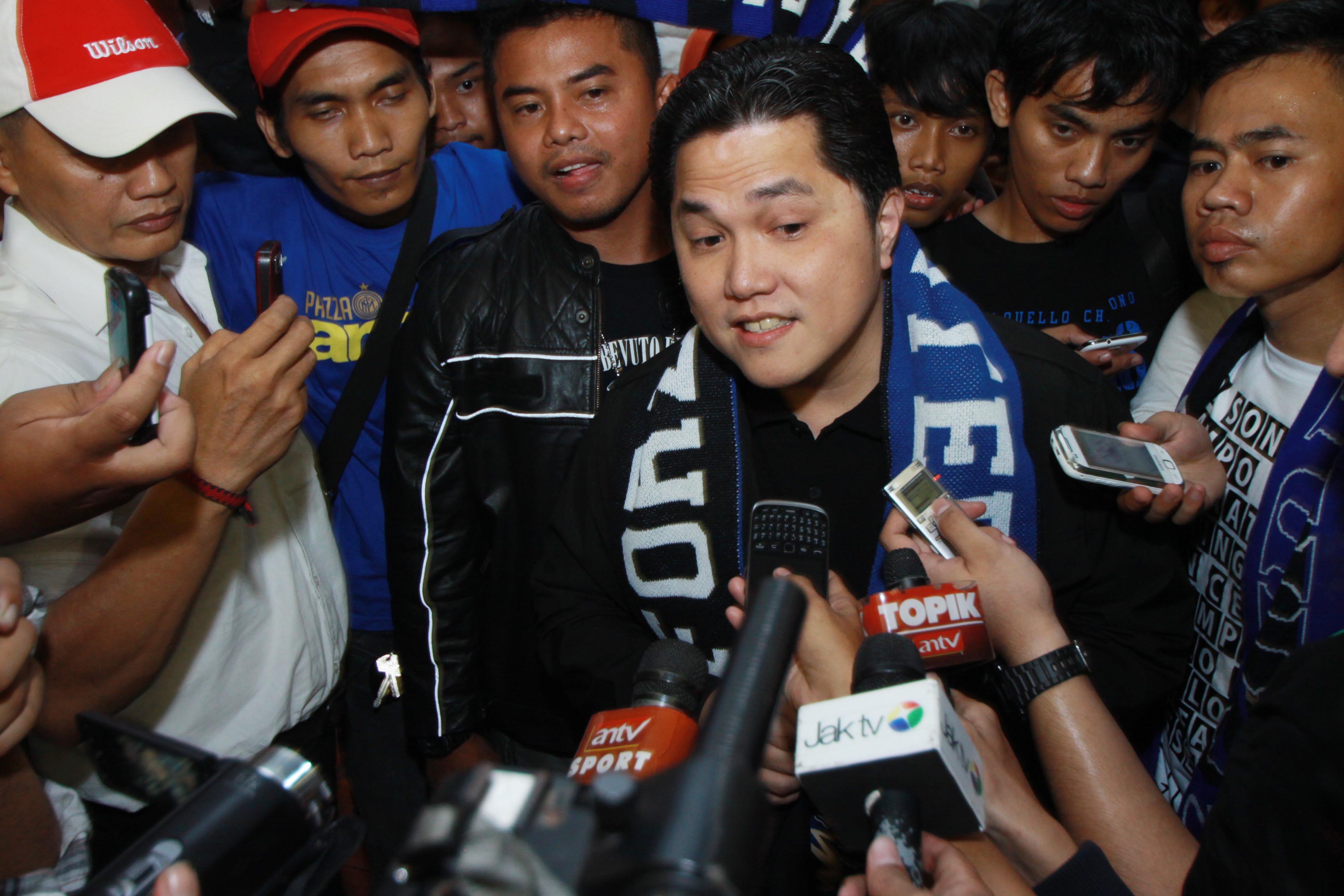 Menteri BUMN Erick Thohir yang pernah menjabat sebagai Presiden Inter Milan didukung masyarakat untuk pimpin PSSI.