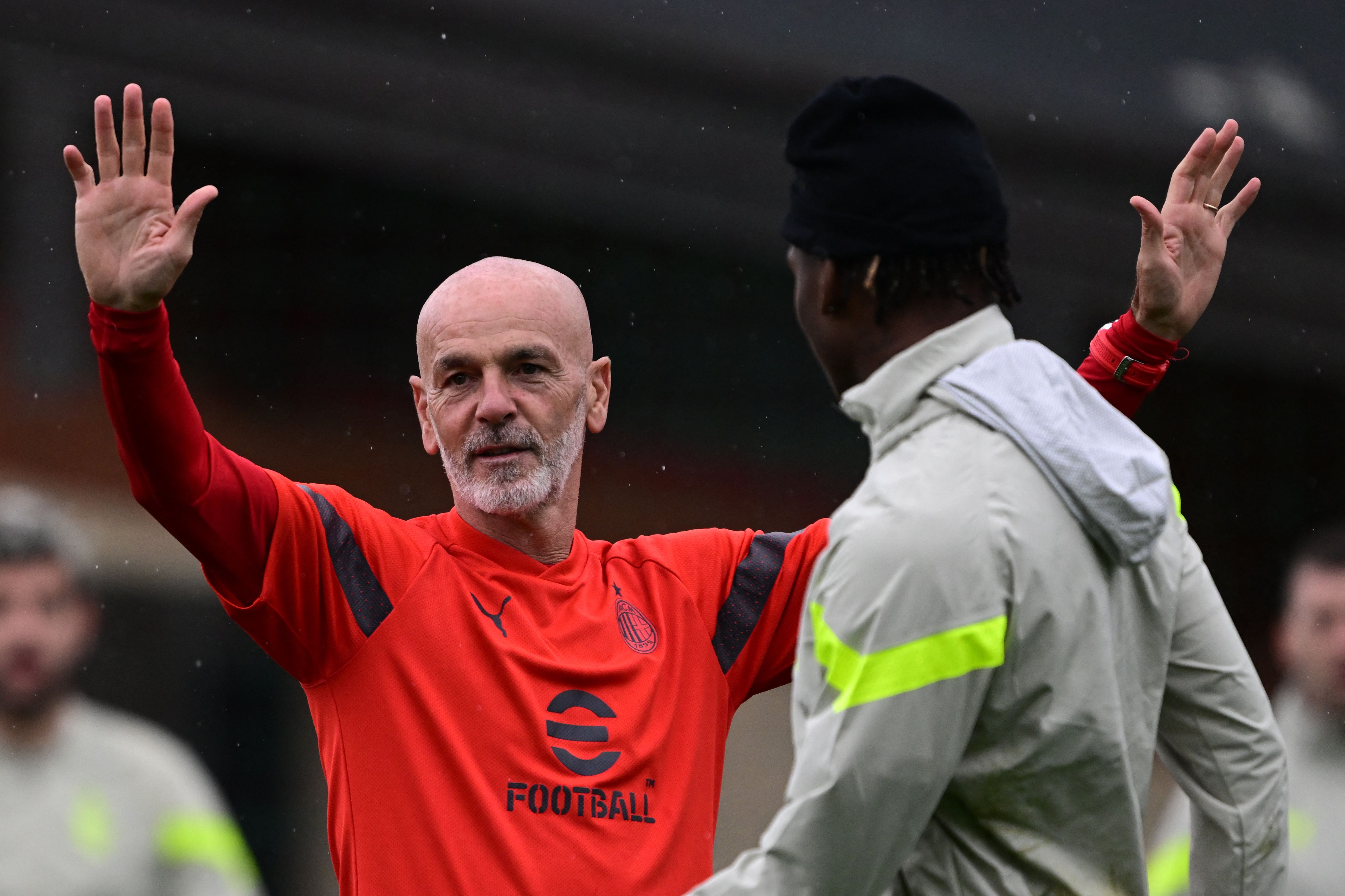 Pelatih AC Milan Stefano Pioli