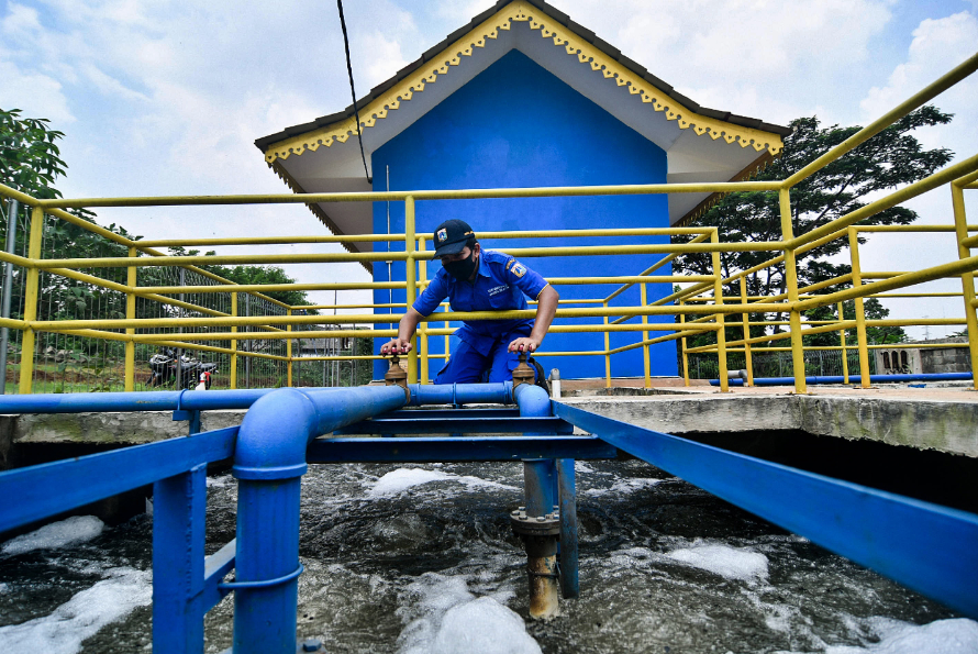 Ilustrasi pengelolaan air limbah.