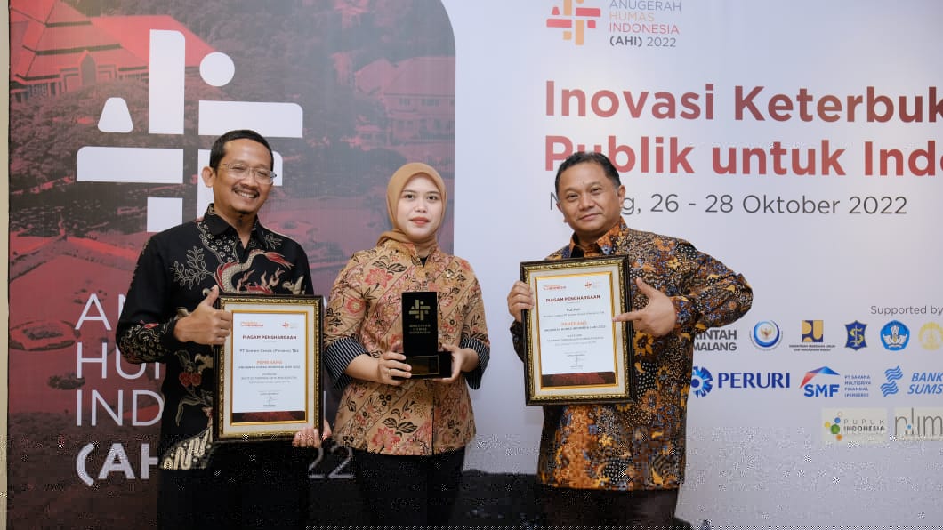 PT Semen Gresik meraih 3 penghargaan dalam ajang  Anugerah Humas Indonesia (AHI) 2022