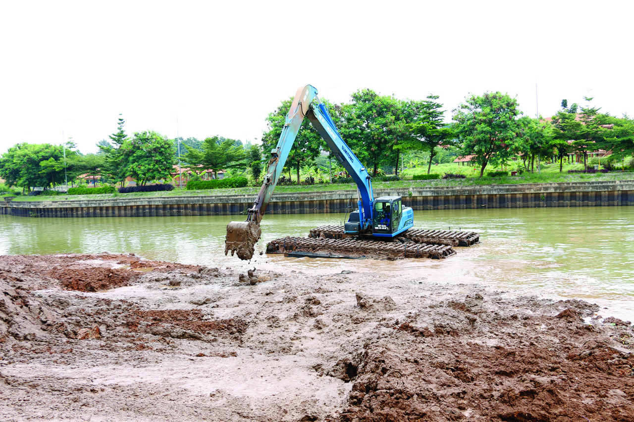 Ilustrasi upaya antisipasi banjir Pemprov DKI Jakarta