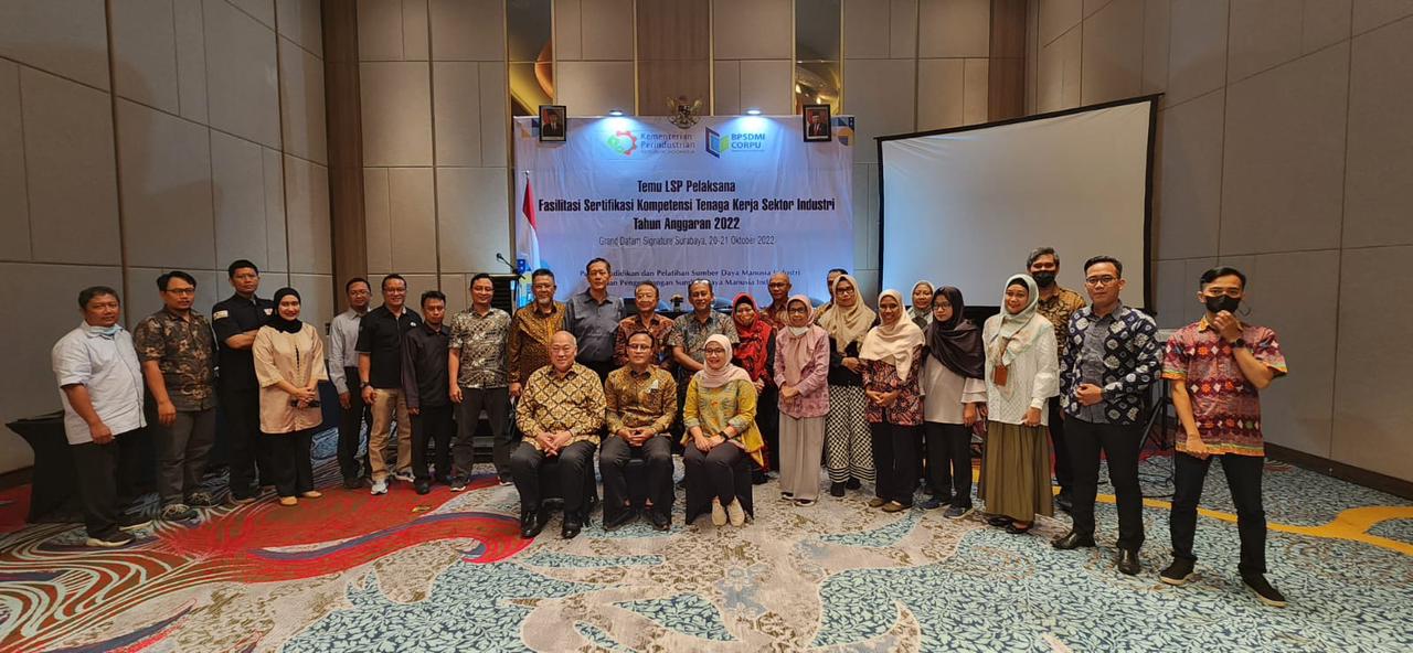  Temu LSP Pelaksana Fasilitasi Sertifikasi Kompetensi Tenaga Kerja Industri 2022.