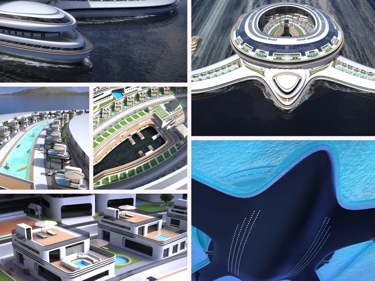 desain kapal pesiar Pangeos yang akan dibuat Arab saudi