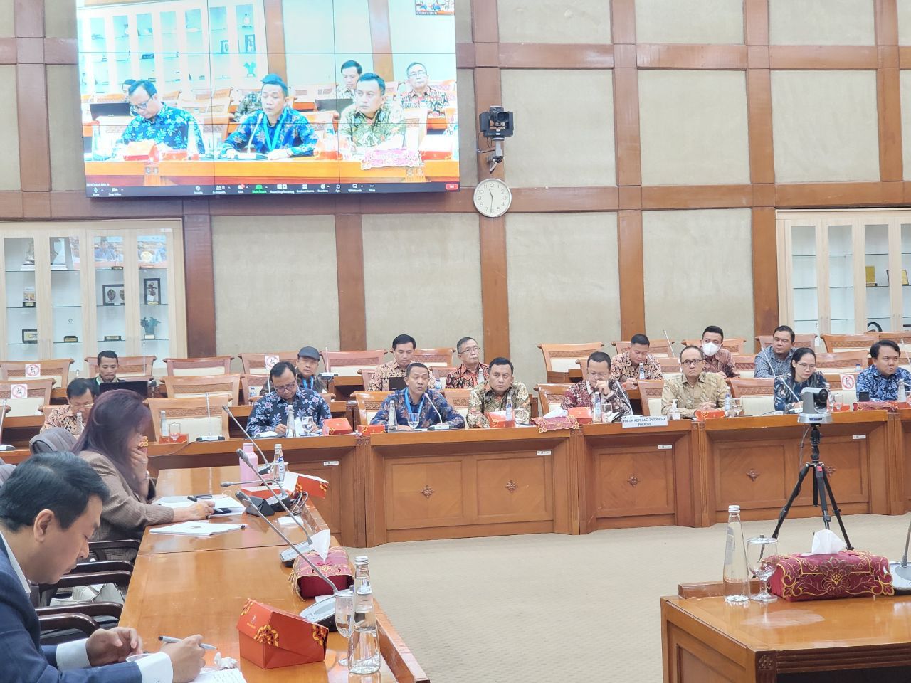 Para perwakilan dari sejumlah koperasi bertemu dengan anggota DPR membahas soal RUU PPSK di Gedung Nusantara, Jakarta.