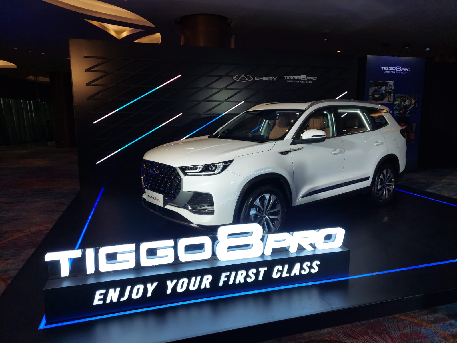 Chery Tiggo 8 Pro resmi dirilis ke pasar Indonesia di Hotel Pullman, Jakarta, Rabu (23/11).