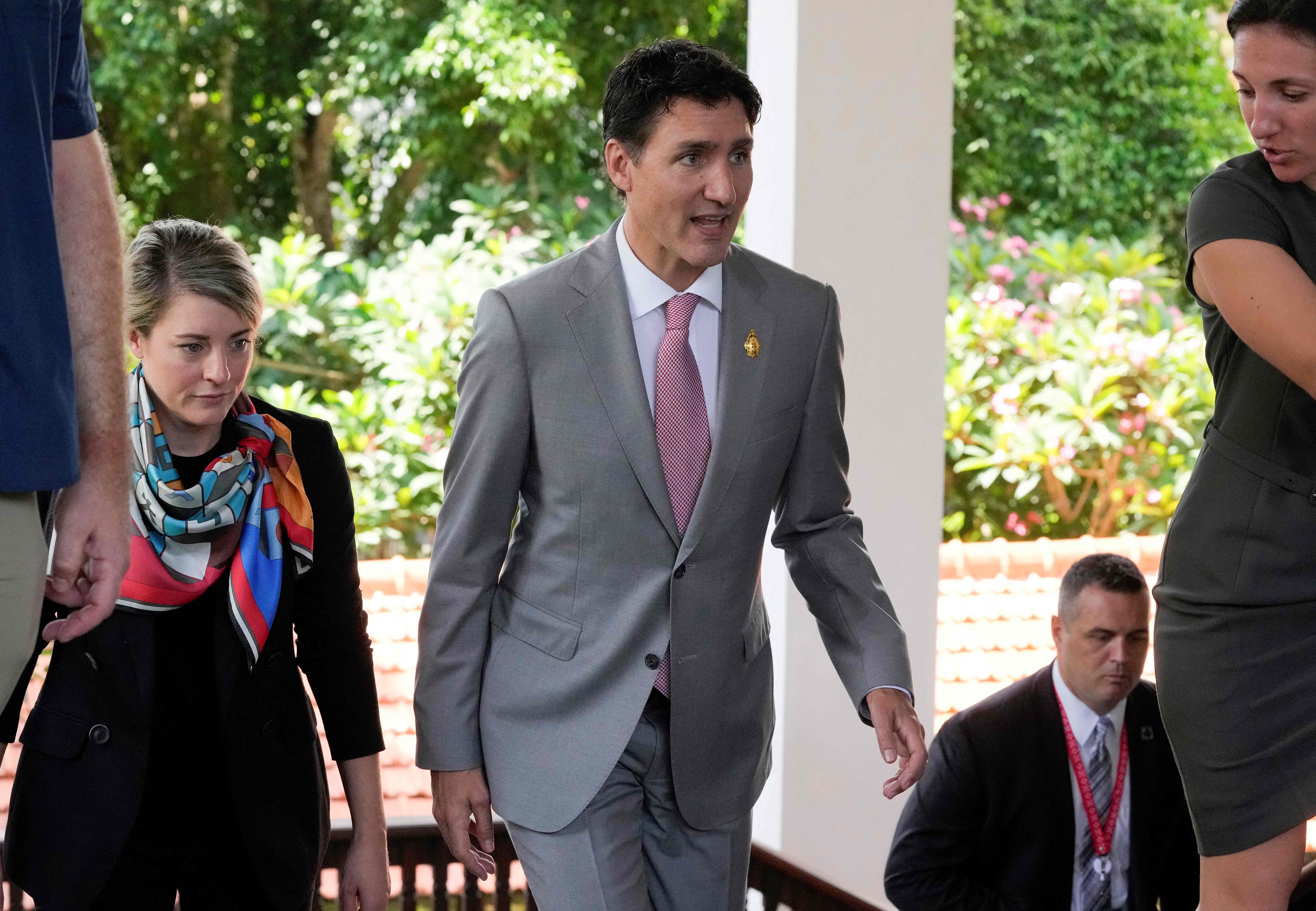 PM Kanada Justin Trudeau saat menghadiri KTT G20 di Bali, Indonesia.
