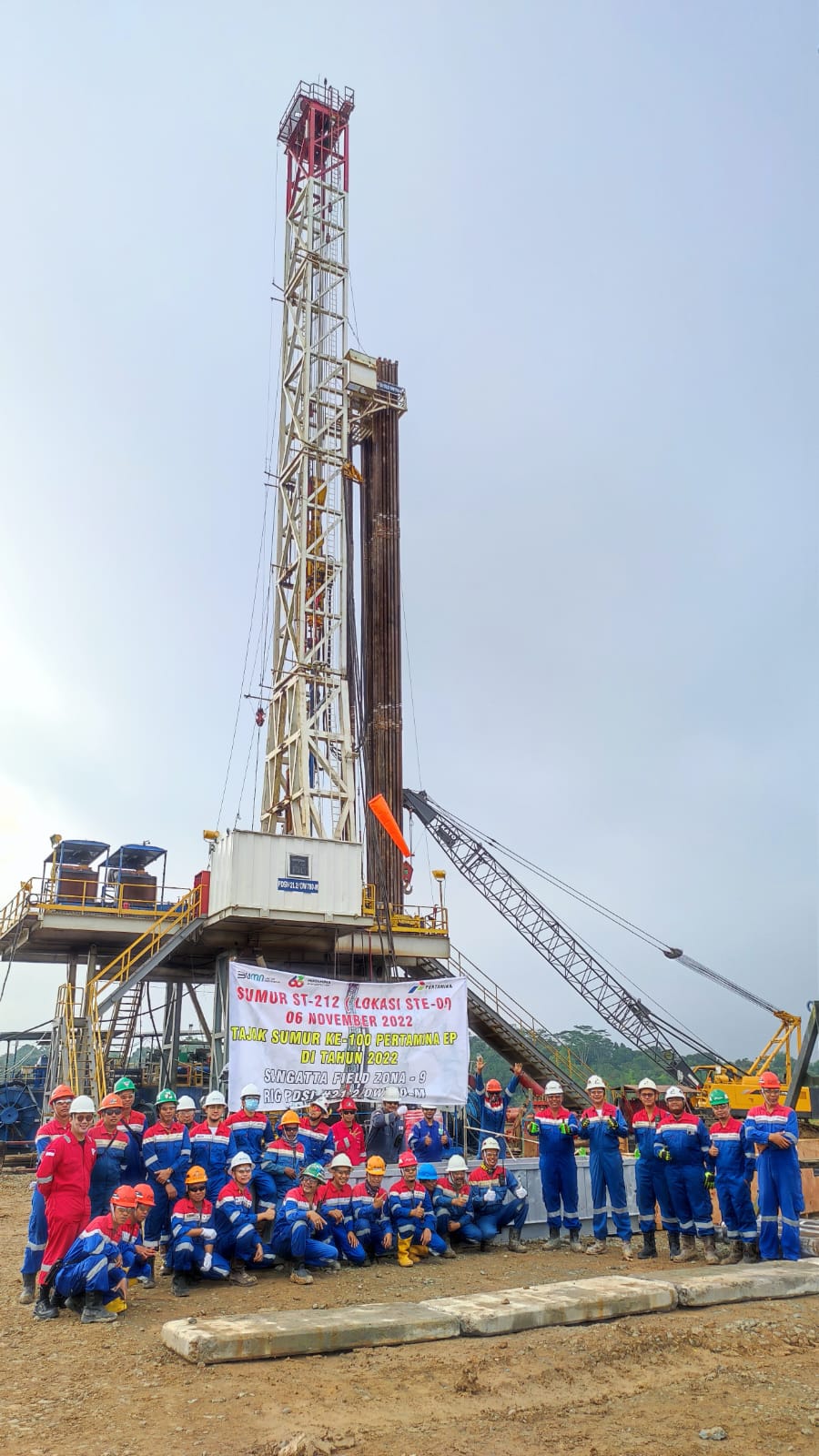 Ilustrasi pengeboran oleh Pertamina EP