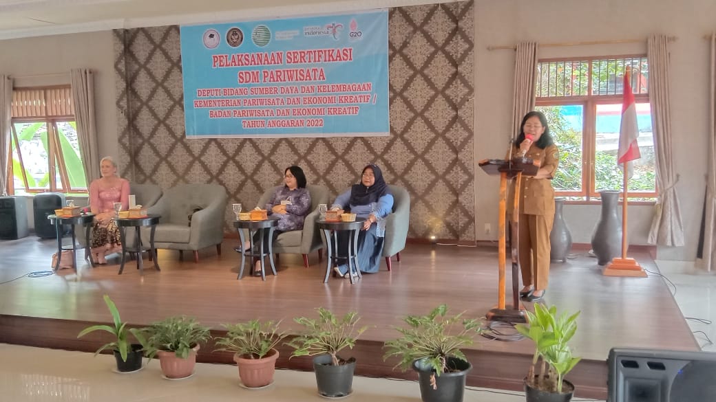 Tingkatkan Kompetensi, Kemenparekraf Gelar Sertifikasi SDM Pariwisatadi Samosir, Sumut.