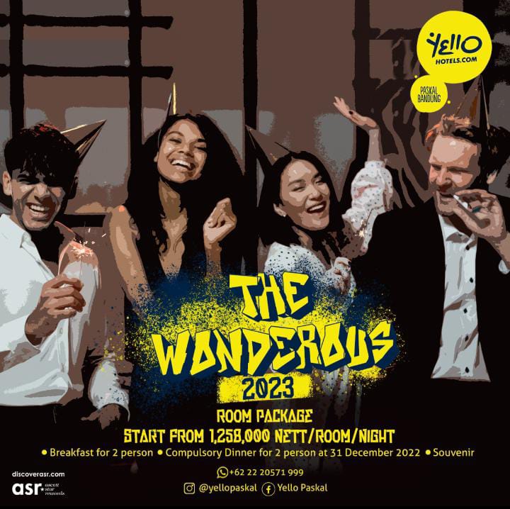 Sambut perayaan tahun baru 2023, Yellow Hotel Bandung menggulirkan keragaman acara dan kuliner