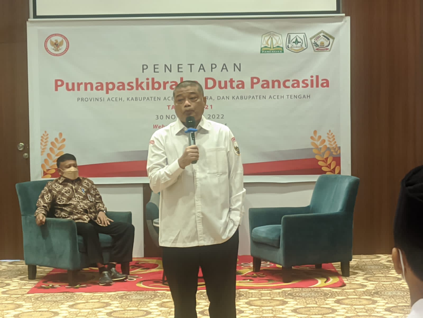 Staff Khusus Dewan Pengarah BPIP Benny Susetyo dalam penetapan Purnapaskibraka di Aceh