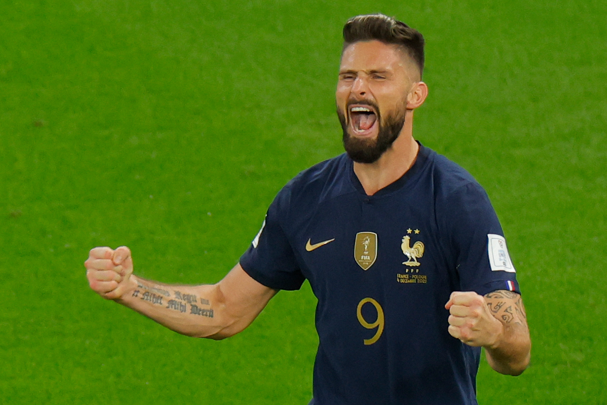 Penyerang timnas Prancis Olivier Giroud