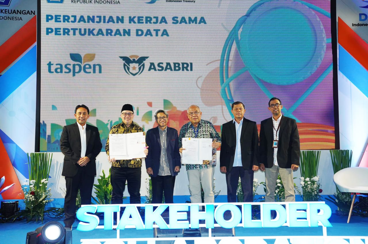 PT ASABRI melakukan penandatanganan Perjanjian Kerja Sama (PKS) dengan Kemenkeu) dalam rangka pertukaran data peserta Asabri.