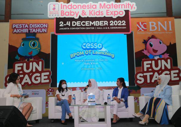 Cessa meluncurkan produk alami baru pada ajang Indonesia Maternity Baby and Kids Expo (IMBEX) di Jakarta Convention Center. 
