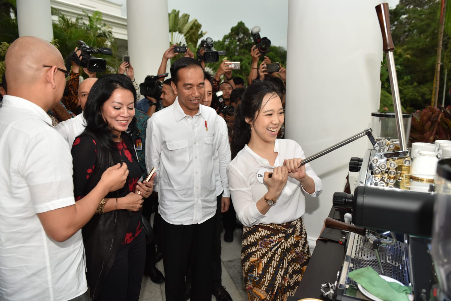 Evani Jesslyn saat di Istana Negara. 