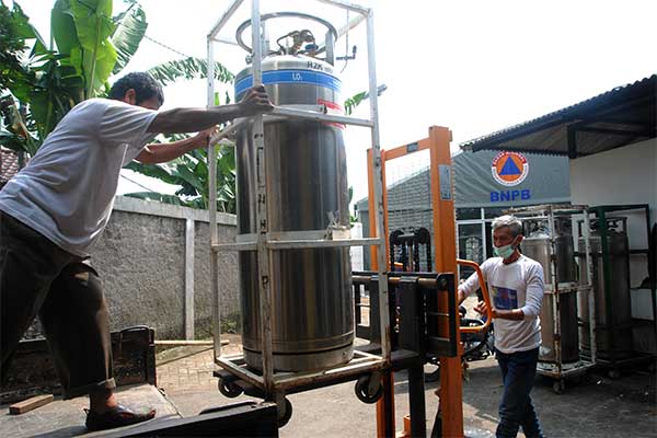 Ilustrasi tabung oksigen