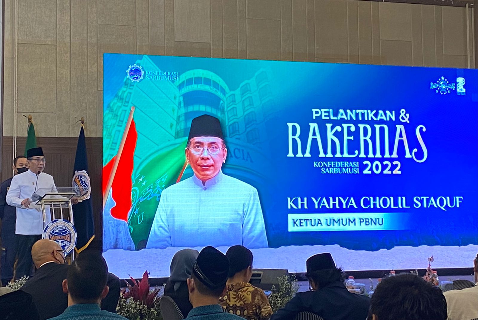 Pelantikan dan Rakernas Konfederasi Sarbumusi 2022.