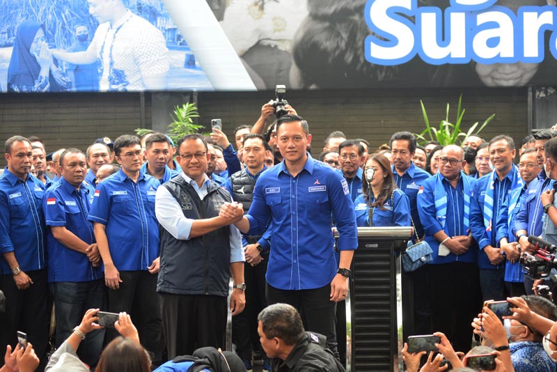 Pertemuan Anies Baswedan dan Agus Harimurti Yudhoyono beberapa waktu lalu.