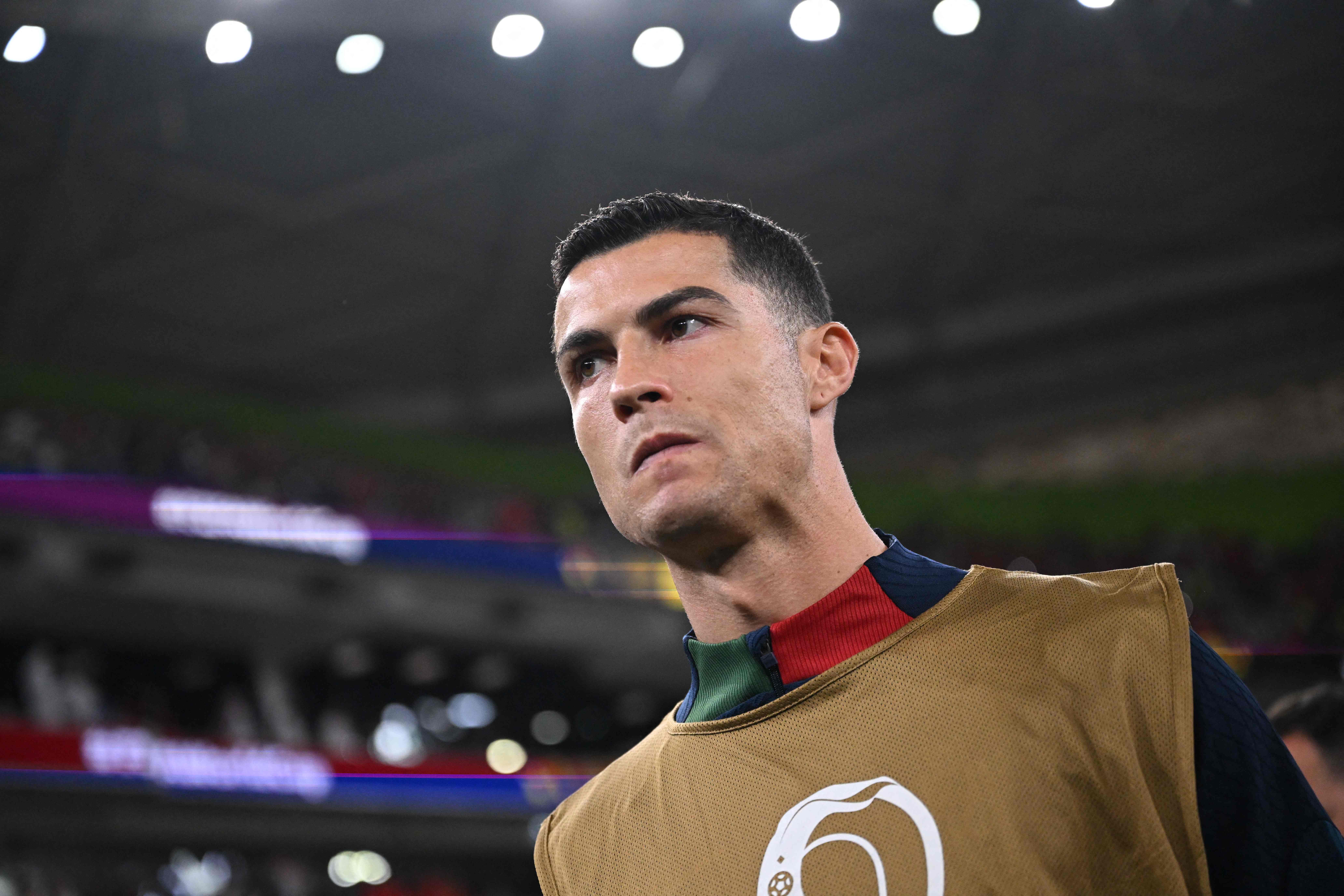 Potret megabintang asal Portugal, Cristiano Ronaldo.