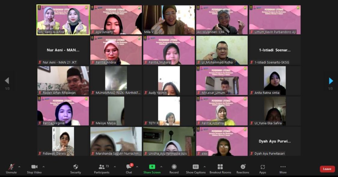 Dosen Vokasi Universitas Indonesia menyelenggarakan seminar online tentang keuangan bagi para perempuan di Kepulauan Seribu.