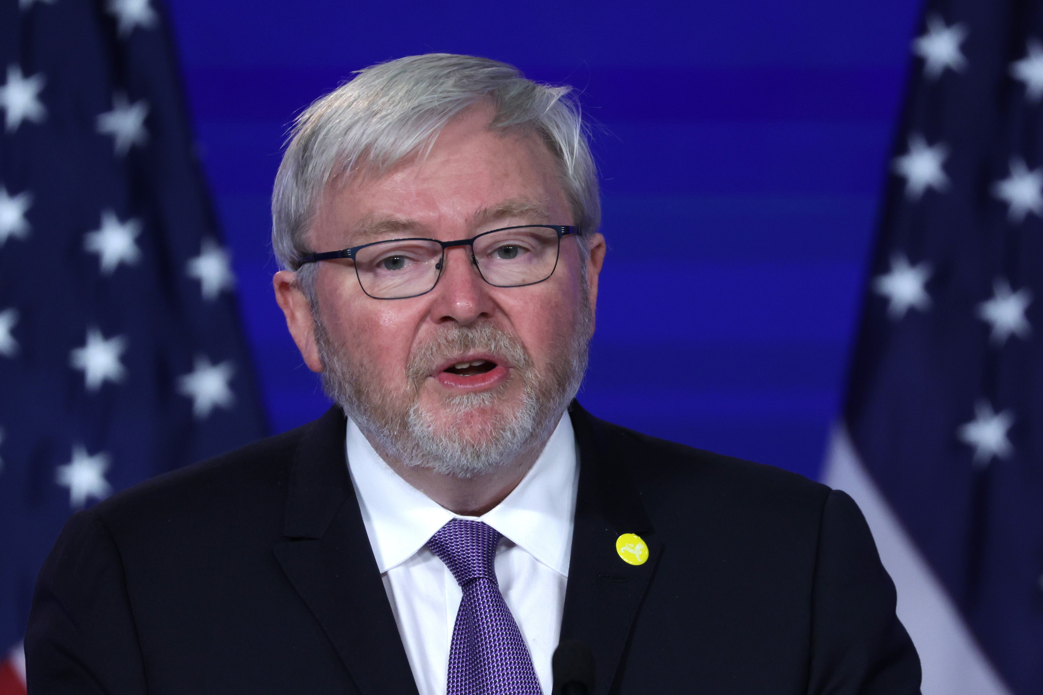 Mantan Perdana Menteri Australia Kevin Rudd yang kini menjadi Duta Besar Australia untuk AS.