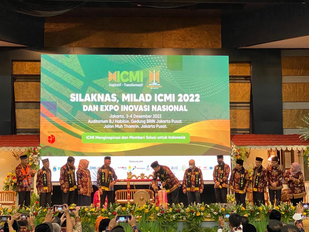 Silaturahmi Kerja Nasional 2022 dan Milad ICMI ke-22 di Gedung BRIN Jakarta, Sabtu (3/12).