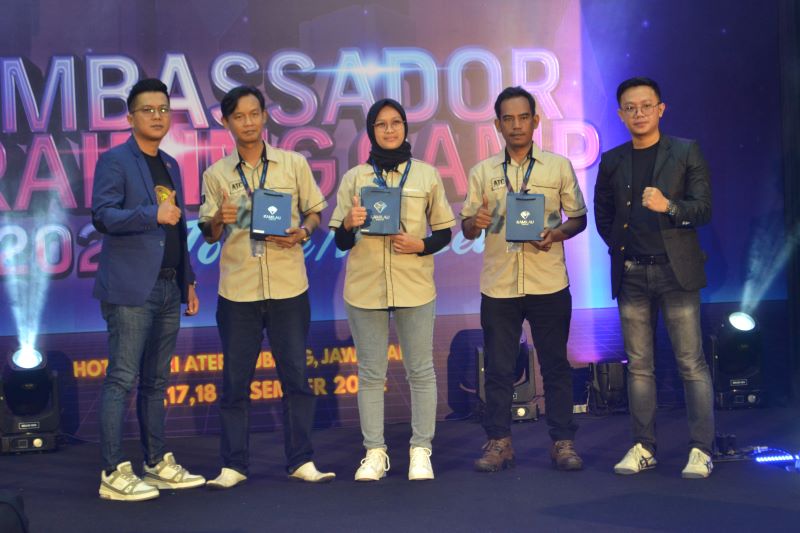 Para peserta pelatihan  Ambassador Training Camp (ATC) 2022 yang digelar PT  Konakami Digital Indonesia (KDI)