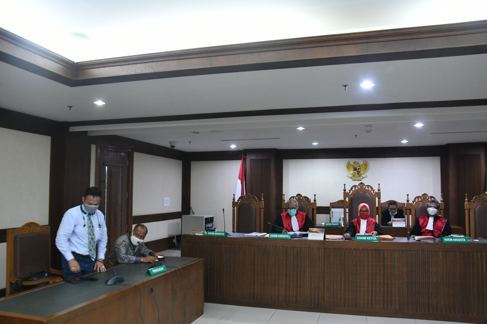 Suasana persidangan PKPU KSP Indosurya Cipta yang di hadiri oleh puluhan korban di PN Jakarta Pusat.