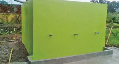 Pemanenan air hujan di Kampung Tarikolot, Desa Cinangsi, Cianjur.