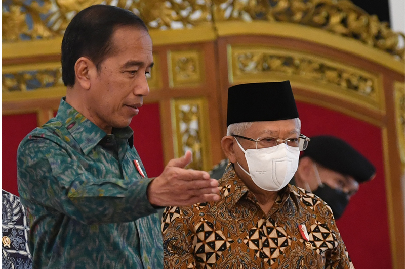 Presiden Joko Widodo dan Wakil Presiden Maruf Amin