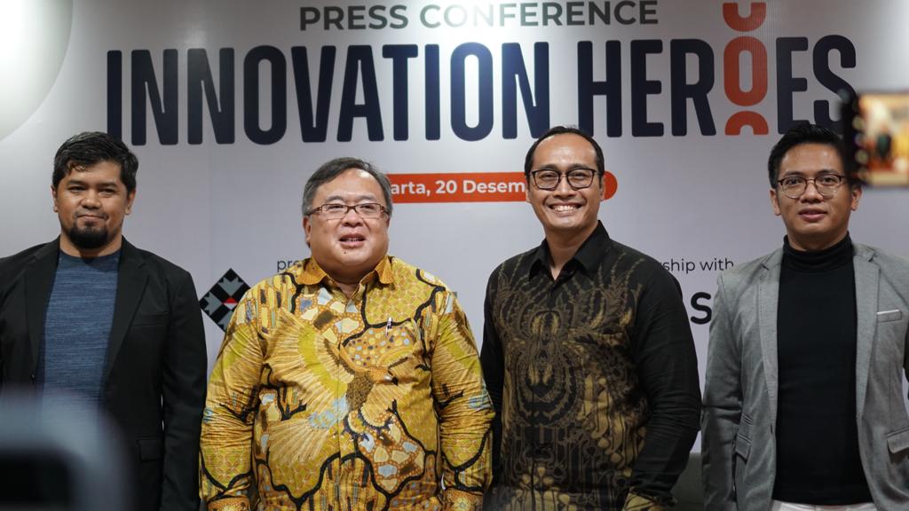 Konferensi pers Innovation Heroes yang digelar di Jakarta.