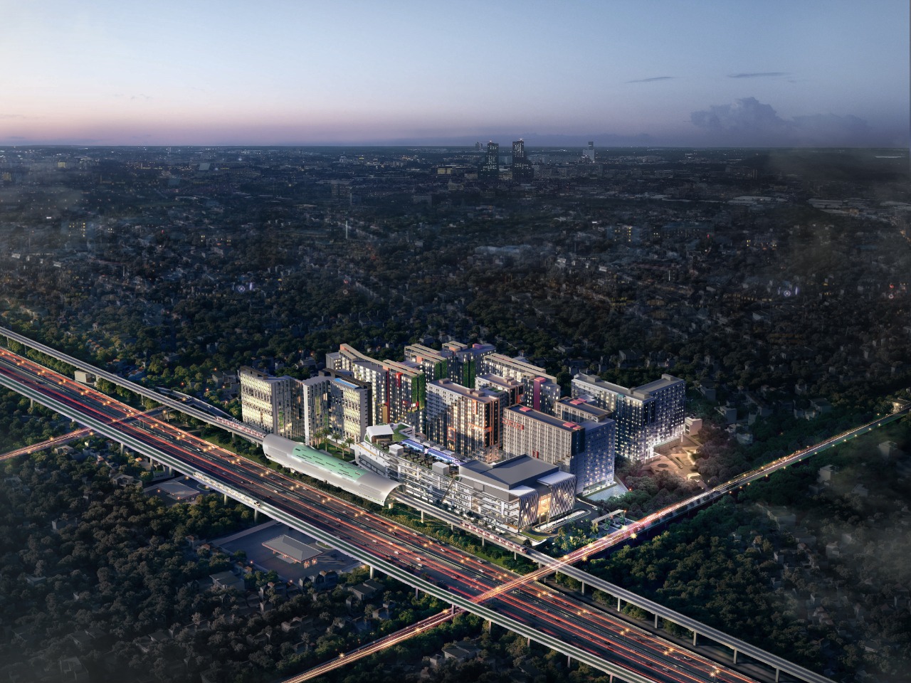 Contoh pengembangan hunian berbasis TOD yang dilakukan ADC