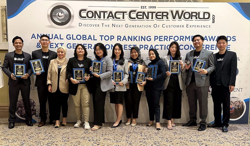 Tim Customer Service Blibli di ajang Global Performers Ranking-Asia Pacific 2022