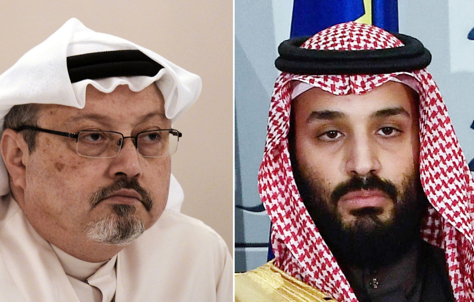  Jamal Khashoggi (kiri) dan Putra Mahkota Saudi Mohammed bin Salman (MBS). 