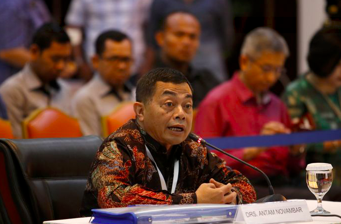 Sekjen Kementerian kelautan dan Perikanan Antam Novambar.