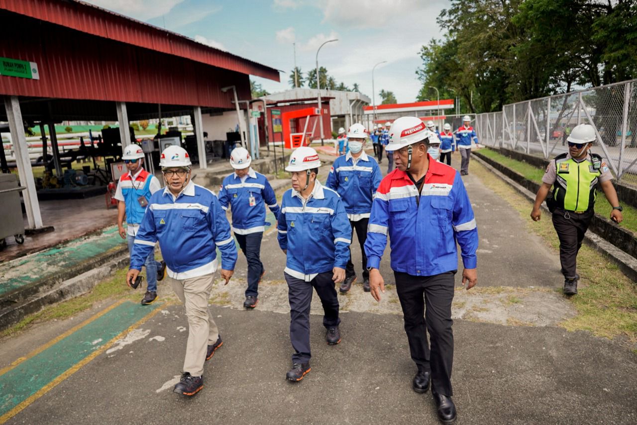 Direktur Utama PT Pertamina Patra Niaga, Alfian Nasution melakukan kunjungan ke Terminal LPG baru.